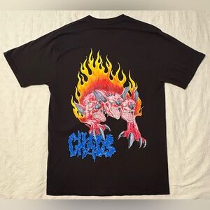 Travis Scott Utopia The Madness Of It All Chaos Cerberus Large T-Shirt - Hip Hop
